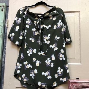 Off shoulder floral top. These are new with tags.